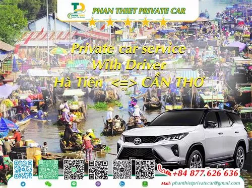 Private Car From Ha Tien <=> Can Tho (private car with driver)